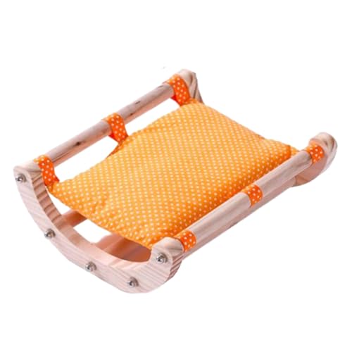 MagiDeal Meerschweinchen-Hängematten-Versteck, abnehmbar, vielseitig einsetzbar, waschbar, dekoratives Meerschweinchen-Holzbett, Bett für Hamster, Bartagamen, Orange MagiDeal Meerschweinchen-Hängematten-Versteck, abnehmbar, vielseitig einsetzbar, waschbar, dekoratives Meerschweinchen-Holzbett, Bett für Hamster, Bartagamen, Orange von MagiDeal