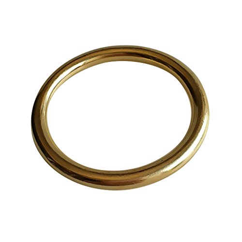 MagiDeal Metallringe Rundringe Messing O-Ringe Ø 5,1cm für Hundehalsband Gürtel Gurte von MagiDeal