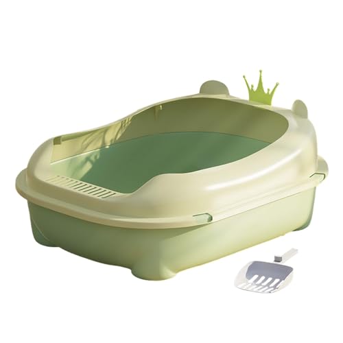 MagiDeal Offene Katzentoilette, Kätzchen-Töpfchen, Toilette, Katzen-Sandkasten, spritzwassergeschützt, große Bettpfanne, erhöhter Katzenstreubehälter, Grün MagiDeal Offene Katzentoilette, Kätzchen-Töpfchen, Toilette, Katzen-Sandkasten, spritzwassergeschützt, große Bettpfanne, erhöhter Katzenstreubehälter, Grün von MagiDeal