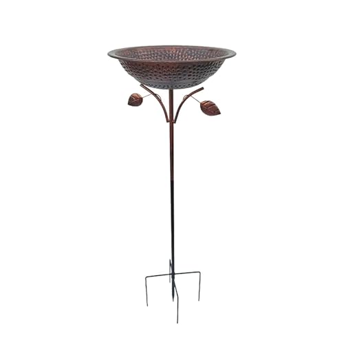 MagiDeal Outdoor Vogelbäder Gartenbedarf Stehen neuartig wetterfeste vielseitige Vogelfutter mit Pfahl zum Innenhof Rasen draußen von MagiDeal