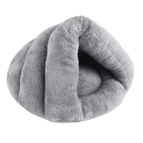 MagiDeal Pantoffelförmiges Hundebett, warmes Haus, Haustierbett, Katzenbett, weiches Winter-warmes Nest, Katzennest, Kissen, Welpenzwinger für Katzen und, Hellgrau 45cmx35cm von MagiDeal