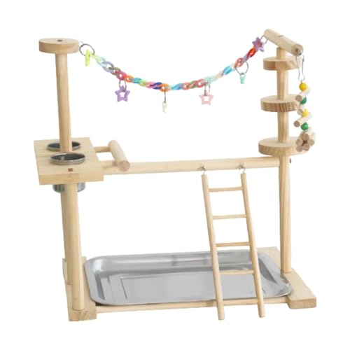 MagiDeal Papageienspielplatz, Kauspielzeug, Käfigzubehör, Übungsspielzeug, Vogelspiel-Fitnessstudio, Papageienspielständer für Finken, Wellensittiche, Sittiche MagiDeal Papageienspielplatz, Kauspielzeug, Käfigzubehör, Übungsspielzeug, Vogelspiel-Fitnessstudio, Papageienspielständer für Finken, Wellensittiche, Sittiche von MagiDeal