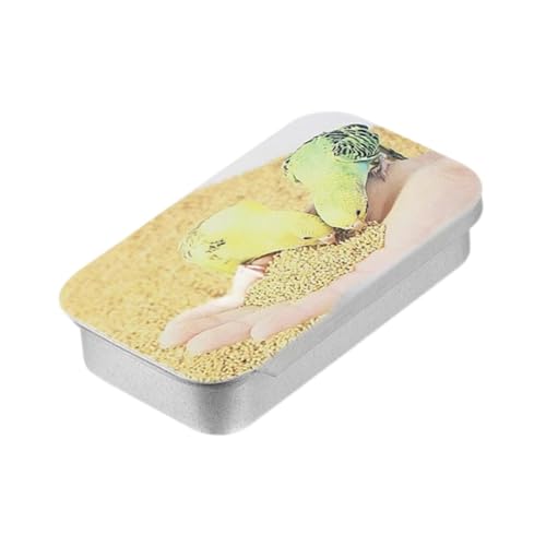 MagiDeal Pet Bird Feeder Box Schieberabdeckung Hülle Organizer Dispenser Push Pull Snack Box Handheld Feeder für Vogeltraining Wellenstoffen, Style A von MagiDeal