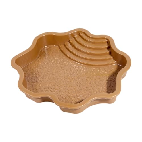 MagiDeal Reptilien-Wasserschale, Reptilien-Badebecken, Aquarium-Ornament mit Rampe, Reptilien-Wasserschale, Terrarienschale für Gecko-Haustierbedarf, Bräunliches Gelb MagiDeal Reptilien-Wasserschale, Reptilien-Badebecken, Aquarium-Ornament mit Rampe, Reptilien-Wasserschale, Terrarienschale für Gecko-Haustierbedarf, Bräunliches Gelb von MagiDeal