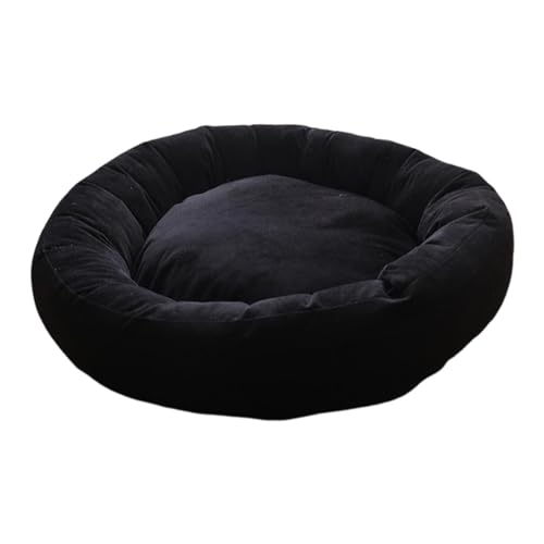 MagiDeal Rundes Katzenbett, Hundekissen, waschbar, bequem, gemütlich, Zwinger, Haustier, Katzennest, Haustier-Schlafmatte für Chihuahua, Kaninchen, Hund, Black S MagiDeal Rundes Katzenbett, Hundekissen, waschbar, bequem, gemütlich, Zwinger, Haustier, Katzennest, Haustier-Schlafmatte für Chihuahua, Kaninchen, Hund, Black S von MagiDeal