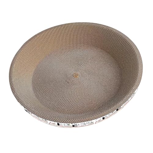 MagiDeal Rundes Katzenkratzbett aus Pappe, Kätzchenliege, Couch für den Innenbereich, Katzennest, Möbel, Schutz, Katzenbett, Kitty-Kratzunterlage, 45cmx9cm MagiDeal Rundes Katzenkratzbett aus Pappe, Kätzchenliege, Couch für den Innenbereich, Katzennest, Möbel, Schutz, Katzenbett, Kitty-Kratzunterlage, 45cmx9cm von MagiDeal
