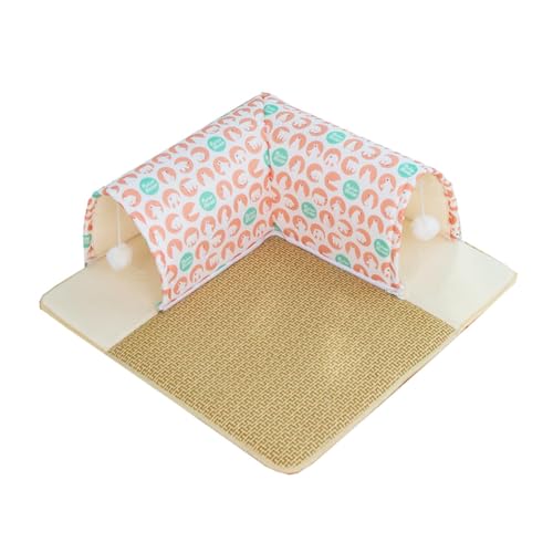 MagiDeal Sommer-Katzentunnelbett, Katzenbetthöhle, weiches, rutschfestes Katzennest mit Spielball, Haustier-Kühlmatte für die Ruhepause von Kätzchen, 50x50cm MagiDeal Sommer-Katzentunnelbett, Katzenbetthöhle, weiches, rutschfestes Katzennest mit Spielball, Haustier-Kühlmatte für die Ruhepause von Kätzchen, 50x50cm von MagiDeal