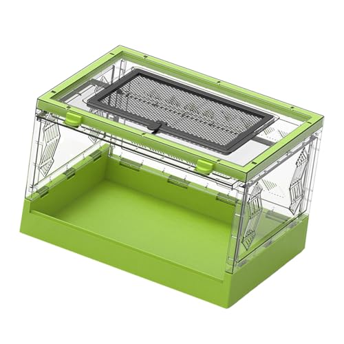 MagiDeal Transparentes, faltbares Reptilienterrarium, 41,8 x 30 x 26 cm, multifunktional, mit Schiebedeckel für Geckos, Schildkröten, belüftete Box, GrÜn MagiDeal Transparentes, faltbares Reptilienterrarium, 41,8 x 30 x 26 cm, multifunktional, mit Schiebedeckel für Geckos, Schildkröten, belüftete Box, GrÜn von MagiDeal