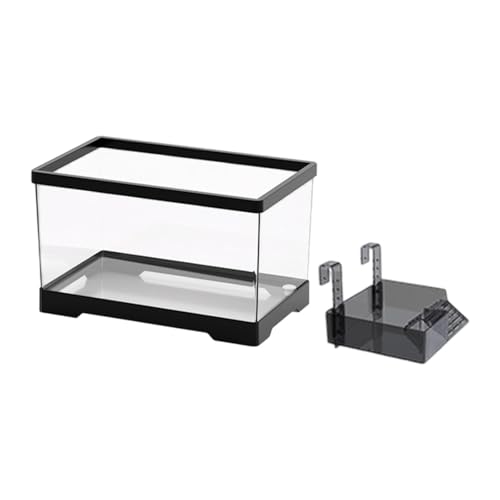 MagiDeal Turtle Tank Aquarium Tortoise Gehege Starter -Kit Fütterungsbox Amphibien Reptilienlebensraum mit Ackplattform zum Klettern, Schwarz, L with Platform MagiDeal Turtle Tank Aquarium Tortoise Gehege Starter -Kit Fütterungsbox Amphibien Reptilienlebensraum mit Ackplattform zum Klettern, Schwarz, L with Platform von MagiDeal
