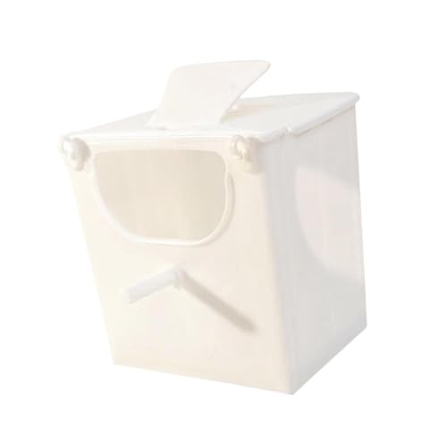 MagiDeal Vögel Papageienzüchtungsbox Birdhouse hängen multifunktionaler Stabiler Sittichkäfig -Papageienhaus für kleine mittelgroße Tierkanarien, Weiß von MagiDeal