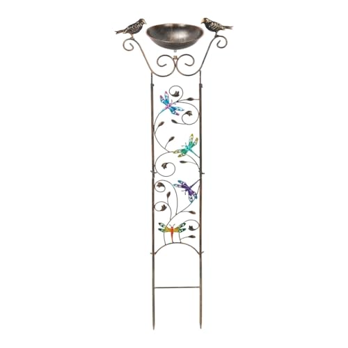 MagiDeal Vogelbad-Futterschale, Vogelbad, zieht Vögel an, Elegantes Vogelfutterhaus aus Metall, Trink-Vogelfutterspender für Park, Garten, Hinterhof MagiDeal Vogelbad-Futterschale, Vogelbad, zieht Vögel an, Elegantes Vogelfutterhaus aus Metall, Trink-Vogelfutterspender für Park, Garten, Hinterhof von MagiDeal