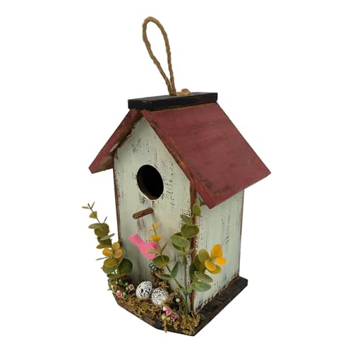 MagiDeal Vogelhäuschen zum Aufhängen, Dekoration für den Außenbereich, für den Garten, originelle Vogelhütte im Landhausstil, Vogelschutz für Terrasse, hellgrün MagiDeal Vogelhäuschen zum Aufhängen, Dekoration für den Außenbereich, für den Garten, originelle Vogelhütte im Landhausstil, Vogelschutz für Terrasse, hellgrün von MagiDeal