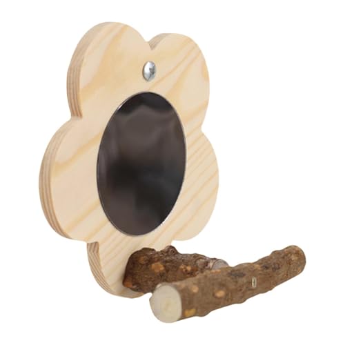 MagiDeal Vogelkäfig-Ständer, Sitzstange, Vogelsitzstange mit Spiegel, hängende Vogel-Holzsitzstange, Holz-Papagei-Spiegel-Spielzeug für Graupapageien, Aras, MagiDeal Vogelkäfig-Ständer, Sitzstange, Vogelsitzstange mit Spiegel, hängende Vogel-Holzsitzstange, Holz-Papagei-Spiegel-Spielzeug für Graupapageien, Aras, von MagiDeal