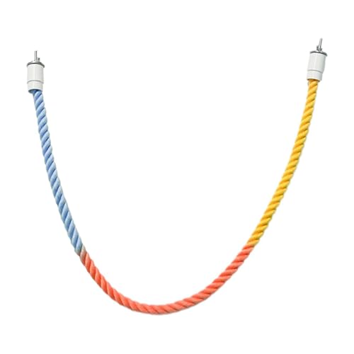 MagiDeal Vogelkäfigseil Barsch Baumwollseil Papagei Ständer Gradient Haustier Flexible Kletterspielzeug zur Sichtweite Budgie Lovebird Canary, 80cm von MagiDeal