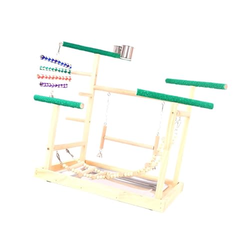 MagiDeal Vogelspielplatz aus Holz, Vogel-Spielplatz, Übungsspielzeug, Vögel, Kauspielzeug, Holzspielständer für Käfigzubehör, Wellensittiche MagiDeal Vogelspielplatz aus Holz, Vogel-Spielplatz, Übungsspielzeug, Vögel, Kauspielzeug, Holzspielständer für Käfigzubehör, Wellensittiche von MagiDeal