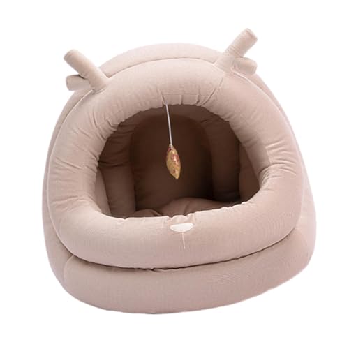 MagiDeal Warmes Katzenbett für den Winter, kleines mittelgroßes Katzenbett mit Ball, Elch-Design, warmes, universelles, rutschfestes, weiches Haustierbett, S MagiDeal Warmes Katzenbett für den Winter, kleines mittelgroßes Katzenbett mit Ball, Elch-Design, warmes, universelles, rutschfestes, weiches Haustierbett, S von MagiDeal