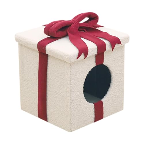 MagiDeal Weihnachtliche Katzenbetten, Katzenwohnungen, Zelte, weicher, Rutschfester Boden, Welpenhäuser, kastenförmige Weihnachtshöhle, Katzenversteck für, Weiß MagiDeal Weihnachtliche Katzenbetten, Katzenwohnungen, Zelte, weicher, Rutschfester Boden, Welpenhäuser, kastenförmige Weihnachtshöhle, Katzenversteck für, Weiß von MagiDeal