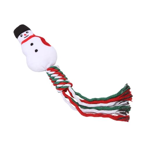 MagiDeal Weihnachts-Hundespielzeug, Hundeseil-Spielzeug, multifunktionales Haustierzubehör für Aggressive Kauer, Hunde-beißspielzeug zum Spielen auf der, Schneemann MagiDeal Weihnachts-Hundespielzeug, Hundeseil-Spielzeug, multifunktionales Haustierzubehör für Aggressive Kauer, Hunde-beißspielzeug zum Spielen auf der, Schneemann von MagiDeal