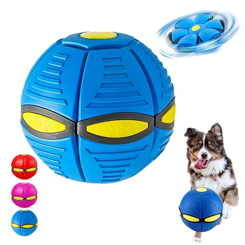 Interaktiver Ball für Hunde, Spielzeug für Hunde, Haustier Magische Fliegende Scheibe Ball, Frisbee Ball für Haustiere, Interaktives Spielzeug Für Haustiere, Pet Magische Fliegende Scheibe von MagiSel