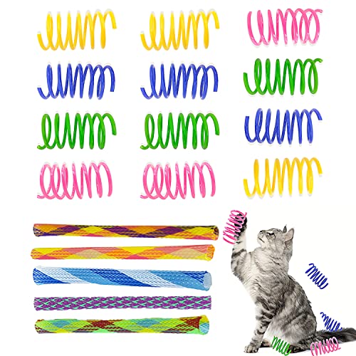 17 Stück Katzenspielzeug Spirale, Katzenspielzeug Cat Spring, Buntes Kreatives Spielzeug Katze, Katzen Spielzeug Verschleißfest und Beißfest, Neuheit Haustiere Spielzeug Geschenk Zum Trainieren 17 Stück Katzenspielzeug Spirale, Katzenspielzeug Cat Spring, Buntes Kreatives Spielzeug Katze, Katzen Spielzeug Verschleißfest und Beißfest, Neuheit Haustiere Spielzeug Geschenk Zum Trainieren von MagiSel