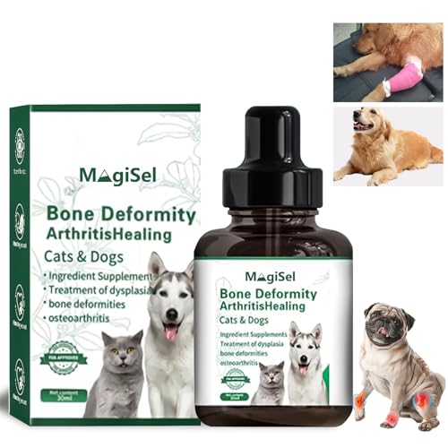 MagiSel Gelenk Drops für Hunde, Pain Relief for Dogs, Dog Chondroitin Drops, Gelenkkraft & Gelenkgesundheit für Ihr Tier, Gelenk- & Knochenschutz für Hunde, 30ml von MagiSel