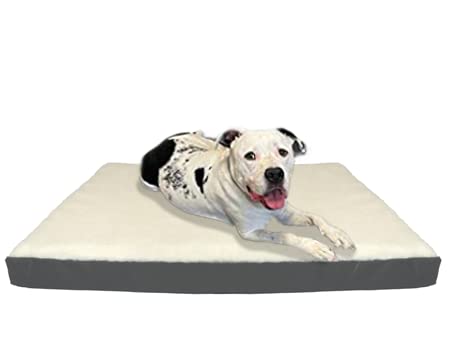 Magic Dog Hundebett mit Flauschiger Teddy-Plüsch-Oberfläche, ergonomisch, in 3 Größen erhältlich, Hundekissen für Welpen und kleine, mittelgroße und große Hunde, waschbarer Bezug, rutschfest von Magic Dog