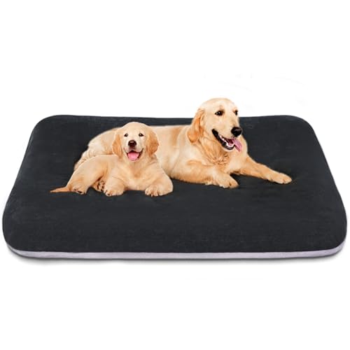 Magic Dog Superweiches extragroßes Hundebett, orthopädisches Jumbo-Hundebett mit rutschfester Unterseite, Hunde-Schlafmatratze mit abnehmbarem und waschbarem Bezug, 119 cm, Dunkelgrau, Größe XL Magic Dog Superweiches extragroßes Hundebett, orthopädisches Jumbo-Hundebett mit rutschfester Unterseite, Hunde-Schlafmatratze mit abnehmbarem und waschbarem Bezug, 119 cm, Dunkelgrau, Größe XL von Magic Dog