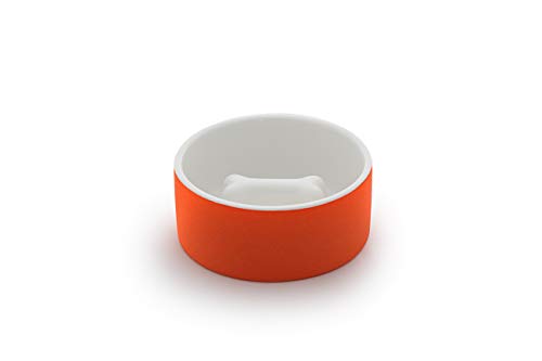 Magisso 90406 Cooling Ceramics Pet Bowl/Slow Feeding, M, orange von Magisso