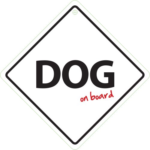 Magnet & Stahlschild Hund an Board von Magnet & Steel