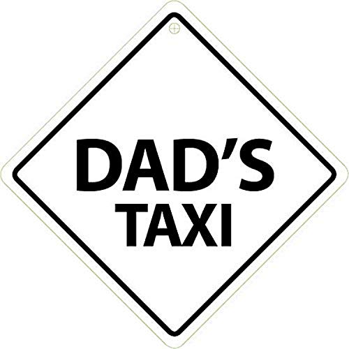 Magnet & Steel Schild "Dad's Taxi On Board" von Magnet & Steel