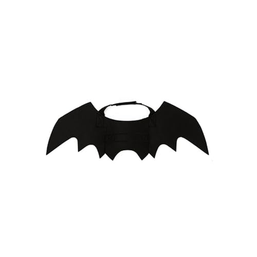 Halloween-Kostüm, Fledermausflügel für Hunde, Party-Requisiten, Verkleidungszubehör, verstellbarer Haustierumhang, Festival, Fotoanzug, Haustier-Cosplay, Hexenhut, Partyzubehör von Maigridy