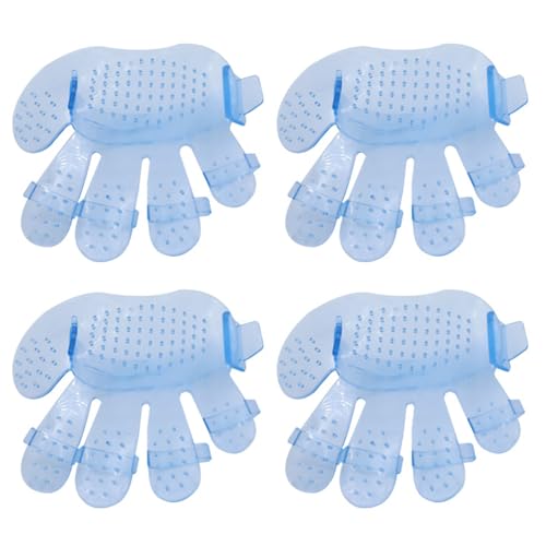 Maigridy 4 x Haustier-Pflegehandschuhe, Fünf-Finger-Handflächen, Haarentferner für einfaches Baden, rutschfester Handschuh Maigridy 4 x Haustier-Pflegehandschuhe, Fünf-Finger-Handflächen, Haarentferner für einfaches Baden, rutschfester Handschuh von Maigridy
