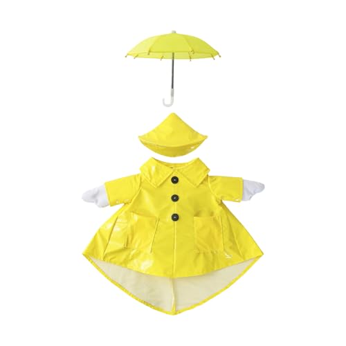 Spring Lawns Regenmantel mit Regenschirm für 43,2 cm große Outdoor-Terrassen-Dekorationen, wasserdichtes Kostüm-Set, Frühlings-Outdoor-Gänse-Kostüm-Set von Maigridy