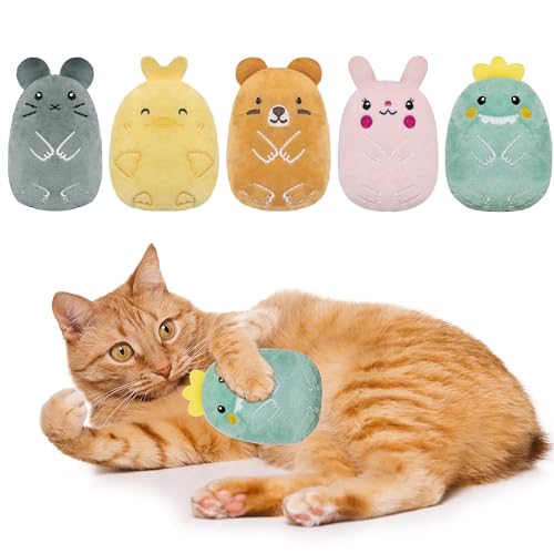 Maiiu 5 x Katzenspielzeug mit Knistergeräusch, lustiges Katzenspielzeug, bissfestes Katzenspielzeug, Indoor-Cartoon-Katzenspielzeug für Katzen, Kauspielzeug für Katzen. Maiiu 5 x Katzenspielzeug mit Knistergeräusch, lustiges Katzenspielzeug, bissfestes Katzenspielzeug, Indoor-Cartoon-Katzenspielzeug für Katzen, Kauspielzeug für Katzen. von Maiiu