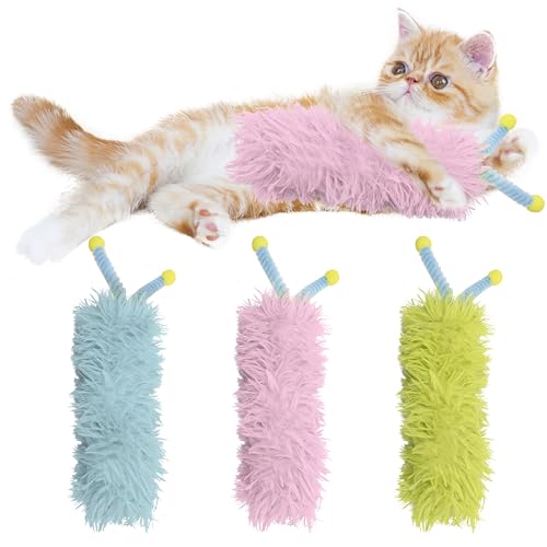 Maiiu Katzenminze-Spielzeug, weiches und langlebiges Katzenkissen, satte Farben, Katzenspielzeug mit Antennen, interaktives Katzenspielzeug, Begleitspielzeug für Katzen, 3 Stück (Antennengrünes Set) Maiiu Katzenminze-Spielzeug, weiches und langlebiges Katzenkissen, satte Farben, Katzenspielzeug mit Antennen, interaktives Katzenspielzeug, Begleitspielzeug für Katzen, 3 Stück (Antennengrünes Set) von Maiiu