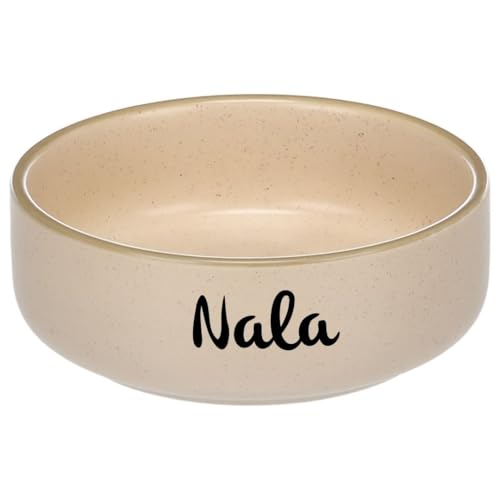 Petslino Personalisierbarer Futter- & Trinknapf Lado aus Keramik, rund, beige, 19x7,5 cm, 1500 ml – Hochwertiger Keramiknapf mit Name Ihres Haustiers Petslino Personalisierbarer Futter- & Trinknapf Lado aus Keramik, rund, beige, 19x7,5 cm, 1500 ml – Hochwertiger Keramiknapf mit Name Ihres Haustiers von Mainely