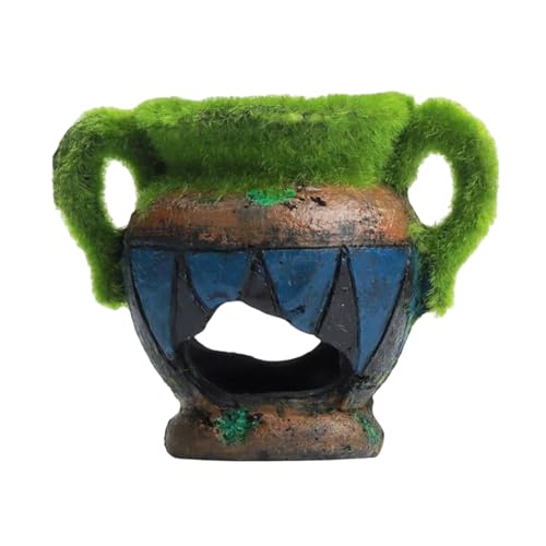 Mairuker Mooskelch aus Kunstharz, Aquarium-Dekoration, gebrochener Weinbecher, Aquarium-Ornament mit zwei Höhlen und Griffen, 10,4 x 8,5 cm, rustikales Versteck für Garnelen und kleine Fische Mairuker Mooskelch aus Kunstharz, Aquarium-Dekoration, gebrochener Weinbecher, Aquarium-Ornament mit zwei Höhlen und Griffen, 10,4 x 8,5 cm, rustikales Versteck für Garnelen und kleine Fische von Mairuker