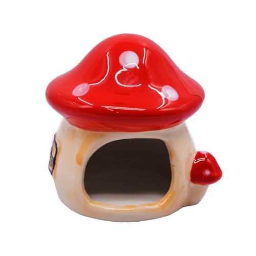 Mairuker Pilzhaus Aquarium Dekor Ornament, Keramik Aquarium Dekoration Versteck Höhle für kleine Fische Garnelen Betta Goldfische Laichen und Reptilien Mairuker Pilzhaus Aquarium Dekor Ornament, Keramik Aquarium Dekoration Versteck Höhle für kleine Fische Garnelen Betta Goldfische Laichen und Reptilien von Mairuker