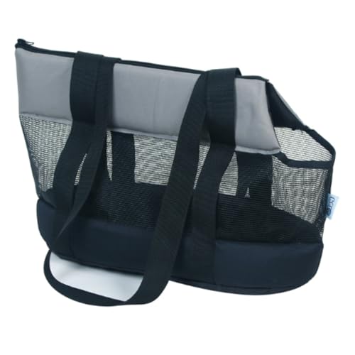Maitawa Haustiertasche, geeignet für kleine Hunde und Katzen mit einem Gewicht von bis zu 5 kg – strapazierfähige Haustiertasche aus Oxford-Gewebe mit belüftetem Netzgewebe, schwarz Maitawa Haustiertasche, geeignet für kleine Hunde und Katzen mit einem Gewicht von bis zu 5 kg – strapazierfähige Haustiertasche aus Oxford-Gewebe mit belüftetem Netzgewebe, schwarz von Maitawa