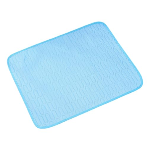 Maitawa] Kühlmatte für Hunde - Selbstkühlende Hundedecke für Sommer - Kühldecke ohne Gel (M/L/XL) - Atmungsaktiv & Tragbar - Himmelblau/Grau - Ideal für Zuhause, Auto & Reisen von Maitawa