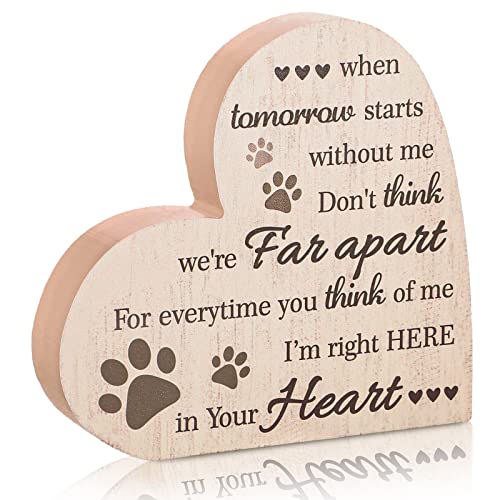 Gedenkgeschenk für Haustiere, Herz, Hund, Gedenkgeschenk, Verlust des Hundes, Sympathie, Geschenk, Haustierverlust, Geschenk für Hund oder Katze, Herzdekoration, Kondolenzgeschenke für den Heimtisch von Maitys