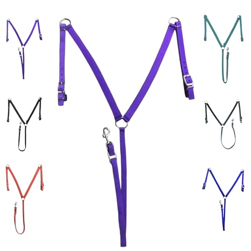 Majestic Ally Brusthalsband für Pferde, gepolstert, Nylon, Violett von Majestic Ally