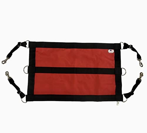 Majestic Ally Pferdeständer, 1200D, 73,7 x 48,3 cm, mit verstellbaren Trägern und Hardware (Rot / Schwarz) von Majestic Ally