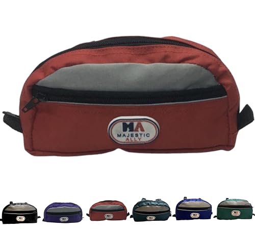 Majestic Ally Reflektierende Satteltasche aus Nylon für Sattelzubehör (rot) von Majestic Ally
