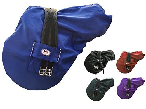 Majestic Ally Sattelbezug aus Nylon, wasserdicht, mit Fleece gefüttert, verschiedene Farben (Königsblau) von Majestic Ally