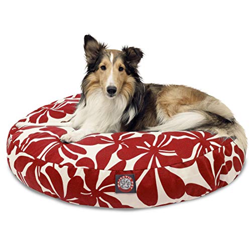 Majestic Pet Products Hundebett, rund, für drinnen und draußen, mit abnehmbarem waschbarem Bezug, Rot Majestic Pet Products Hundebett, rund, für drinnen und draußen, mit abnehmbarem waschbarem Bezug, Rot von Majestic
