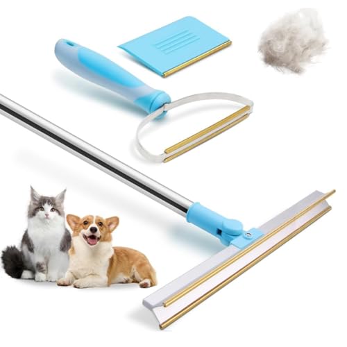 Makamsui 3 Packungen Tierhaarentferner-Set, einziehbarer Teppichschaber, Rechen mit 180-Grad-Drehkopf, tragbarer Teppichschaber von Hund Katze Haarentferner für eingebettete Fellentfernung für Makamsui 3 Packungen Tierhaarentferner-Set, einziehbarer Teppichschaber, Rechen mit 180-Grad-Drehkopf, tragbarer Teppichschaber von Hund Katze Haarentferner für eingebettete Fellentfernung für von Makamsui
