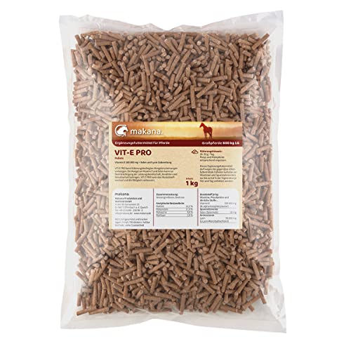 Makana VIT-E PRO Pellets für Pferde, mit Selen und Lysin, 1 kg von Makana