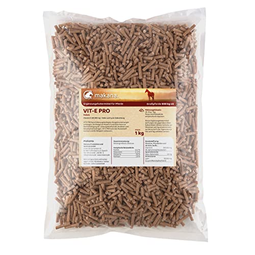 Makana VIT-E PRO Pellets für Pferde, mit Selen und Lysin, 1 kg von Makana