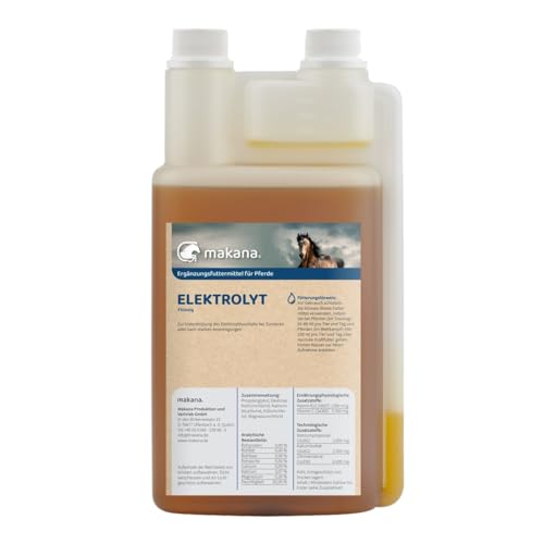 Makana Elektrolyt (flüssig) für Pferde, 1 l Dosierflasche von Makana